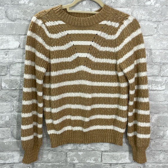 Maurices Tan Stripe Sweater - Picture 2 of 6